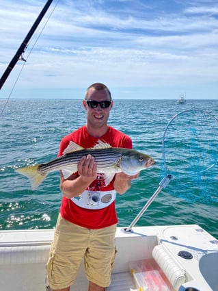 Cape Cod Bay Bass and Bluefish trip