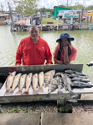 Black Drum, Redfish, Speckled Trout Fishing in Baytown, Texas