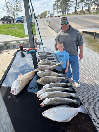 Black Drum, Flounder, Redfish, Speckled Trout Fishing in Baytown, Texas