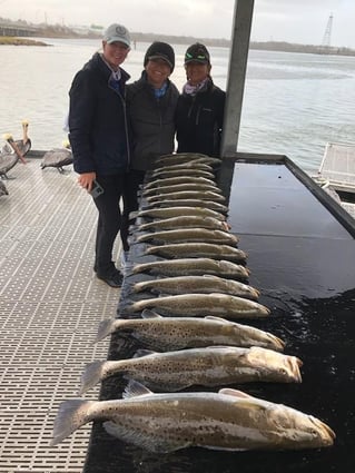 Speckled Trout Fishing in Baytown, Texas