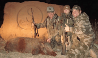 Hog Hunting in Trent, Texas