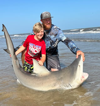 Blacktip Shark Fishing in Bolivar Peninsula, Texas