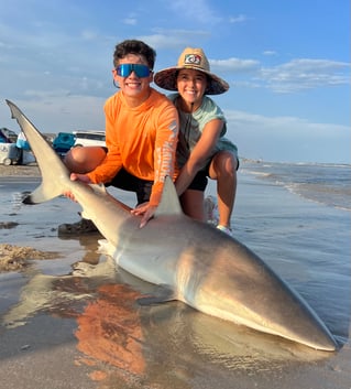 Blacktip Shark Fishing in Bolivar Peninsula, Texas