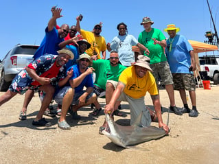 Blacktip Shark Fishing in Bolivar Peninsula, Texas