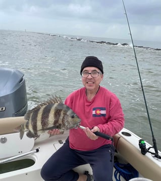 Sheepshead Fishing in Galveston, Texas