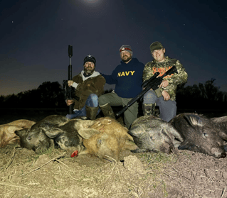 Hog Hunting in Honey Grove, Texas