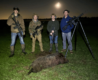 Hog Hunting in Honey Grove, Texas