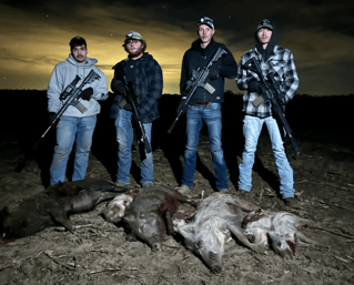 Hog Hunting in Honey Grove, Texas