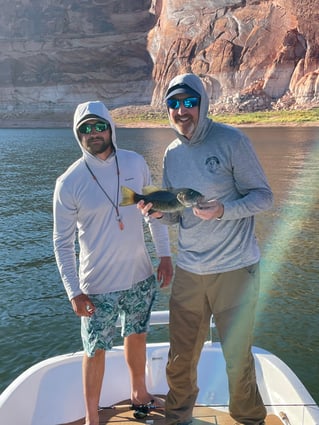 Largemouth Bass Fishing in Bullfrog, Utah