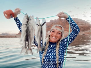 Striped Bass Fishing in Bullfrog, Utah