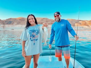 Striped Bass Fishing in Bullfrog, Utah