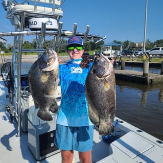 Tripletail Fishing in Cypremort Point, Louisiana