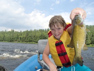 Smallmouth Bass Fishing in West Forks, Maine