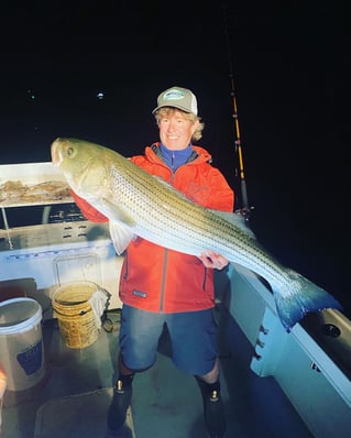 Striped Bass Fishing in Montauk, New York