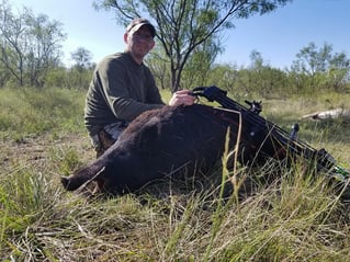 Hog Fishing in Seymour, Texas