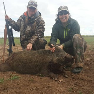 Hog Fishing in Seymour, Texas