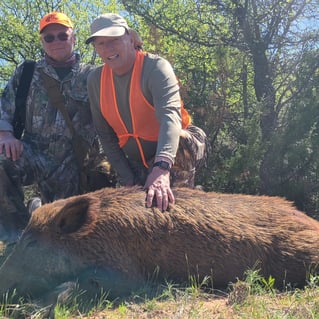 Hog Fishing in Seymour, Texas