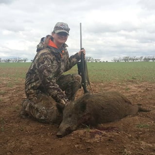 Hog Fishing in Seymour, Texas