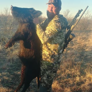 Hog Fishing in Seymour, Texas