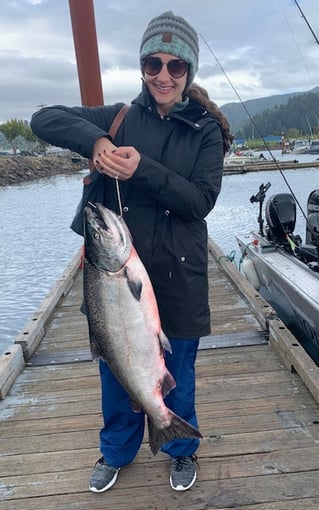 Chinook Salmon Fishing in Garibaldi, Oregon