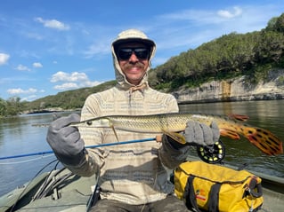 Alligator Gar Fishing in Aquilla, Texas