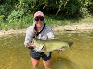 Largemouth Bass Fishing in Aquilla, Texas