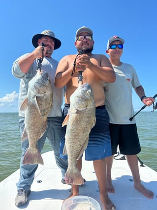 Black Drum Fishing in Matagorda, Texas