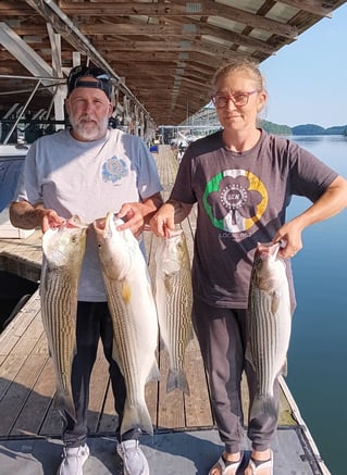 Striped Bass Fishing in Albany, Kentucky