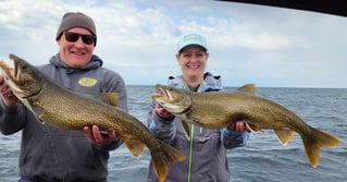 Lake Trout Trolling on Lake Ontario