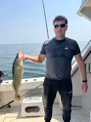 Walleye Fishing in Grand River, Ohio