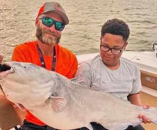 Blue Catfish Fishing in Williamsburg, Virginia