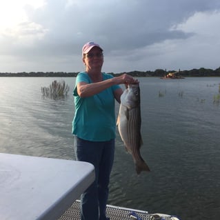 Striped Bass Fishing in Burnet, Texas