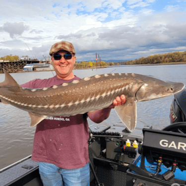 Sturgeon fishing near Downtown Portland