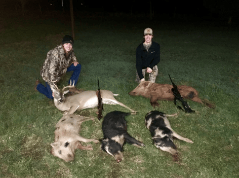 Hog Hunting in Trent, Texas