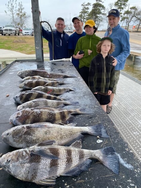 Black Drum Fishing in Galveston, Texas