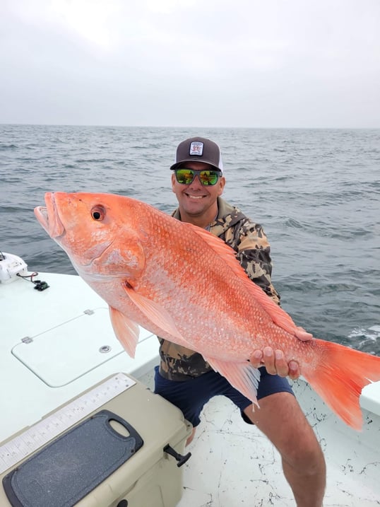 Red Snapper Caught Near Rockport, Texas
