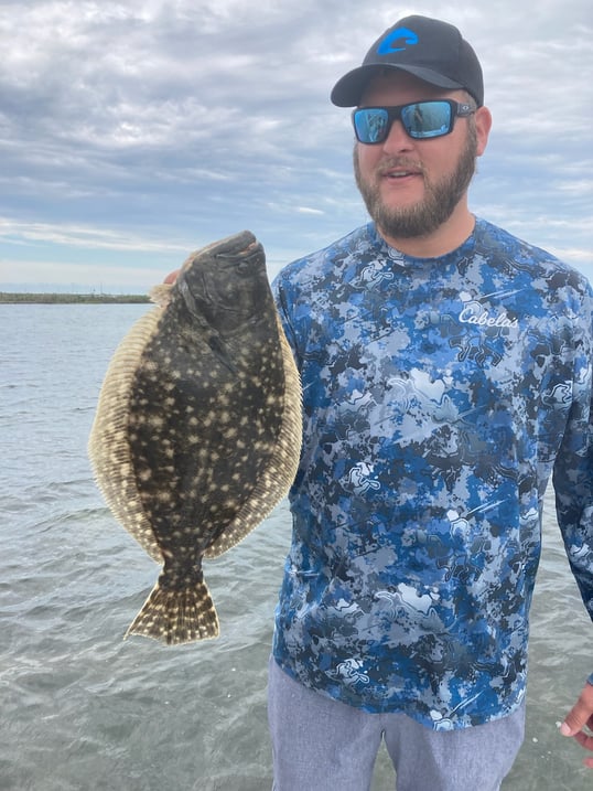 Flounder Caught Near Rockport, Texas