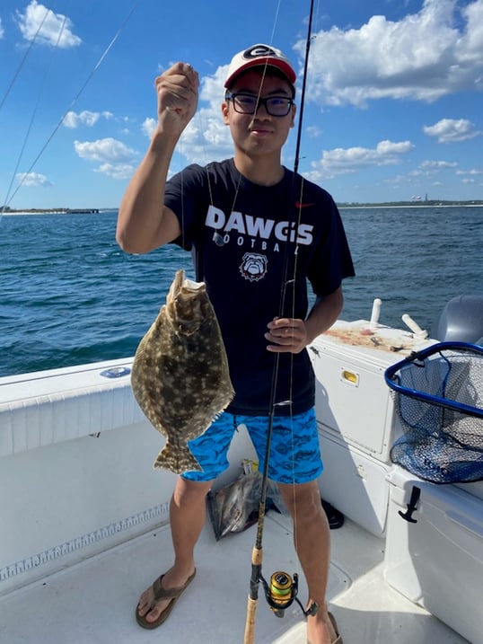 Flounder Caught Near Pensacola, Florida