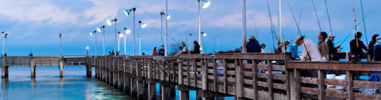 Fishing On A Pier In Texas