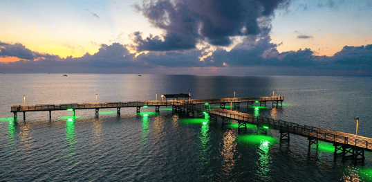 Fulton Fishing Pier at Sunset