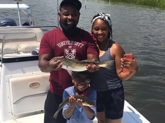 Speckled Trout Caught Near Charleston