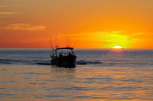 Photo of boat on lake in Michigan, USA