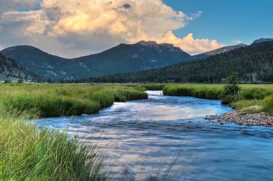 Photo of river in Colorado, USA