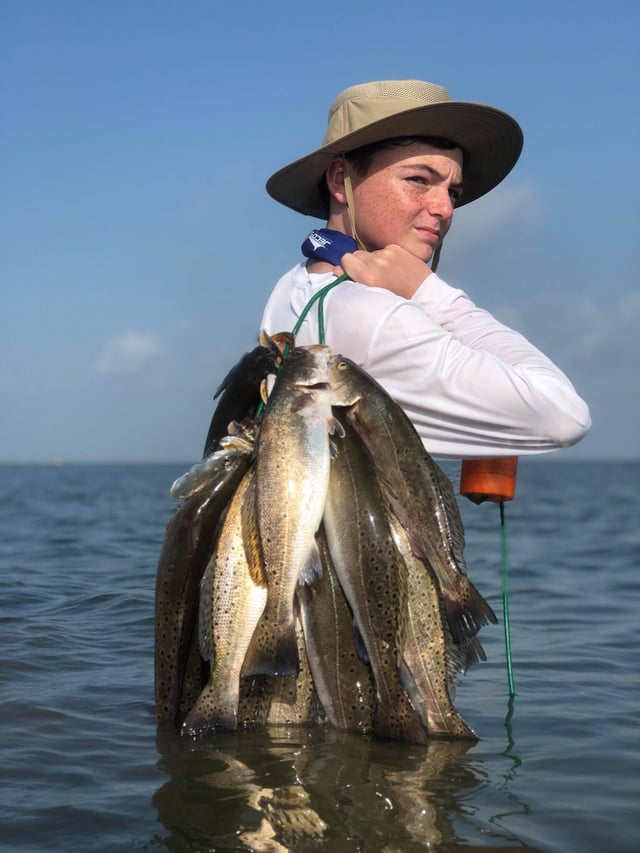 Speckled Trout Fishing in Port O'Connor, Texas