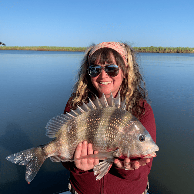 Louisiana redfish, speckled trout, and sheepshead trip