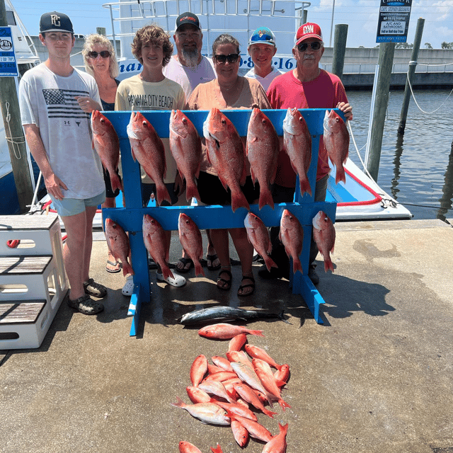 Red Snapper Bottom Fishing Fun in PCB - 53'