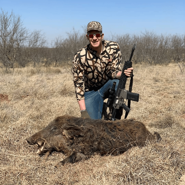 Hog Fishing in Seymour, Texas